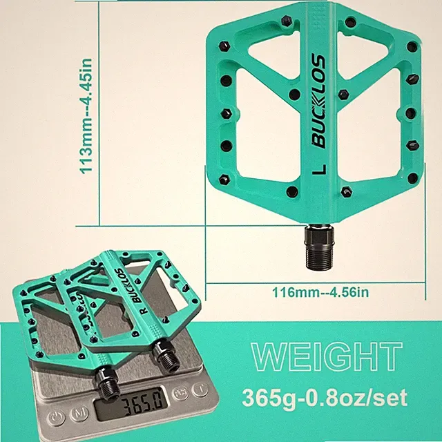 Anti-slip Bicycle Pedal DU Bearing Mountain Road Bike Pedals Ultralight Nylon MT