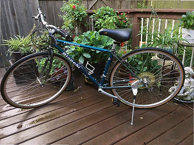 Bianchi Advantage Hybrid 16" Bike - Teal and chrome