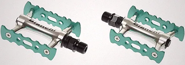 Bianchi Flat Pedal A Celeste for Sneaker Jpppc089Bc-N Aluminum Bicycle Parts