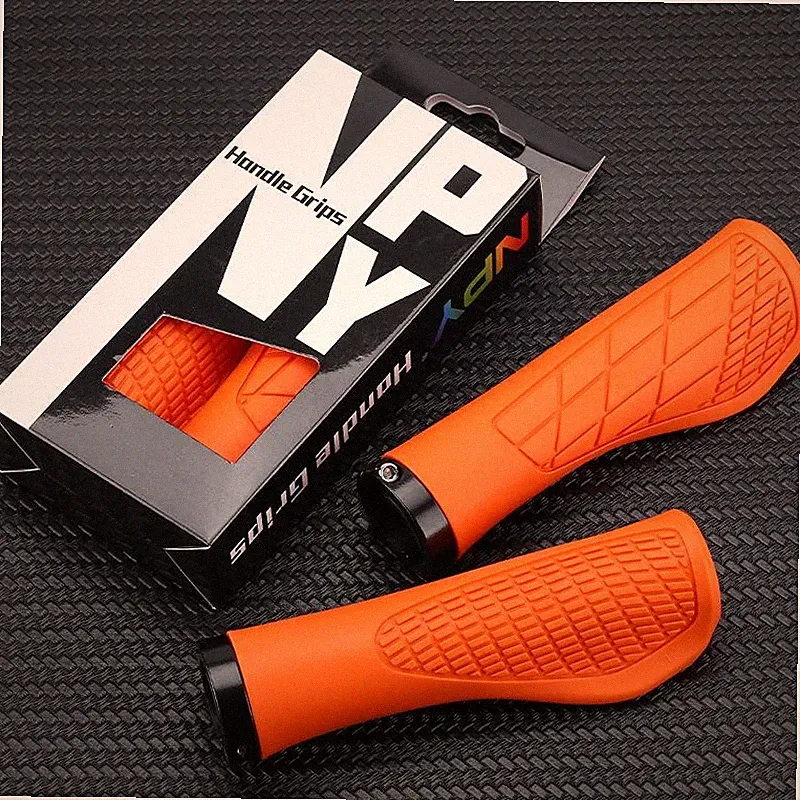 Bicycle Handlebar Grip Lock On Mountain Bike Grip Soft Rubber MTB Cuffs 22.2mm B