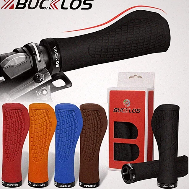 BUCKLOS Handlebar Grips Shock Absorption Ergonomic Lock-on Rubber Grip Anti-Slip