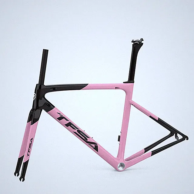 Colorful Carbon Bike Frame Set Cycling Frame Set Bicycle Rim Brake 700C