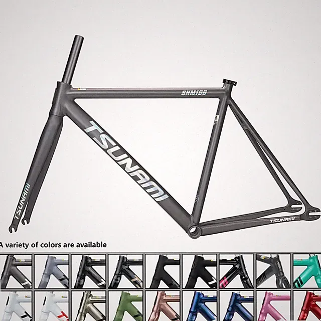 Fixed Gear Bicycle Frameset Fixie Track Frames With Fork Headset Size 49-58CM