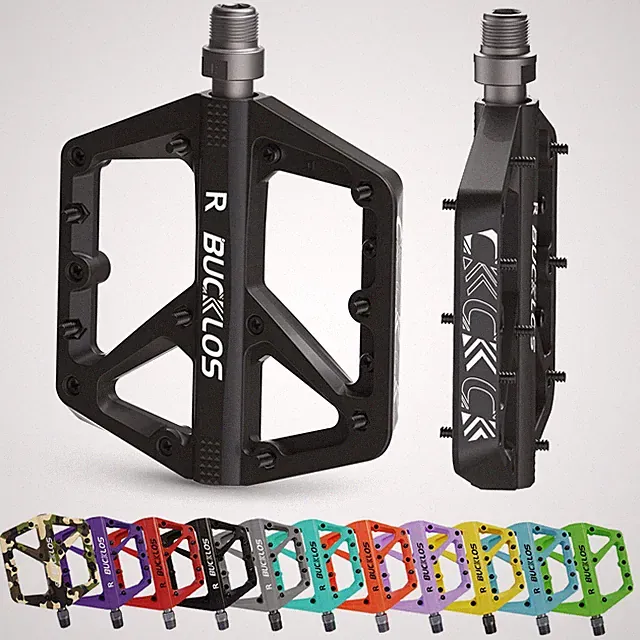 Flat/Platform Pedals 9/16" Bearing BMX Mountain Bike Lightweight Nylon MTB Pedal