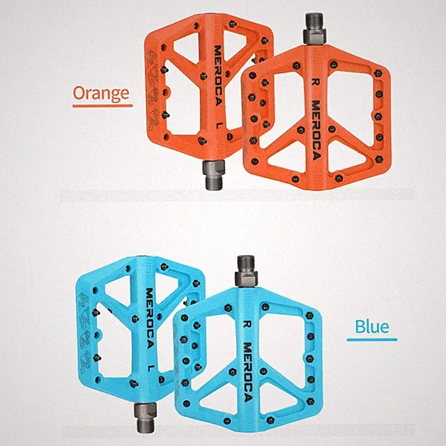 Nylon Fiber Anti-Slip Platform Bearing Durable Pedals for Mountain/Road Bicycle