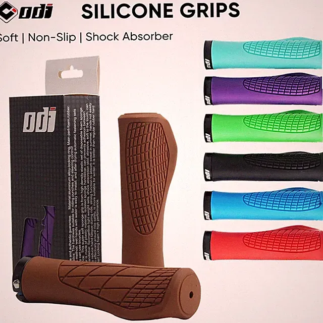 Silicone Bike Grips Ergonomic Mountain Bike Handlebar Cuff Soft Shockproof
