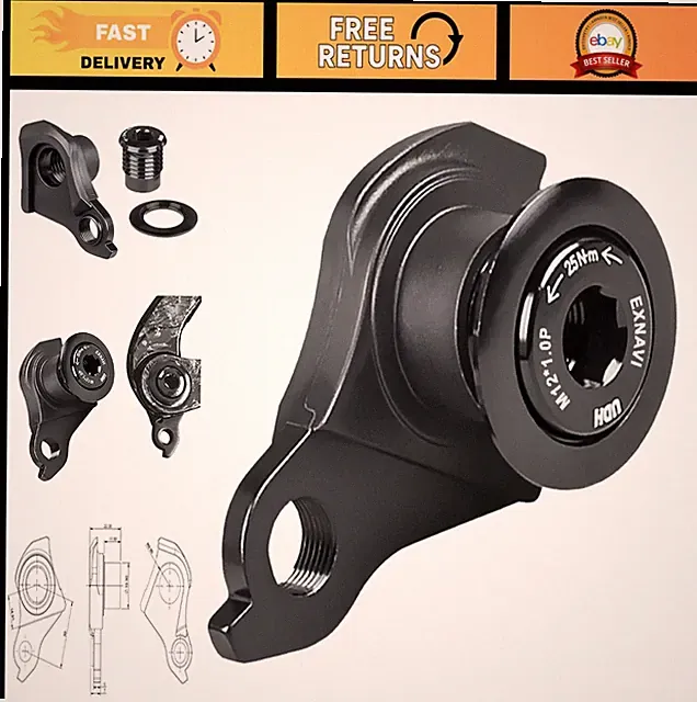 Universal Mountain Bike Frame Derailleur Hanger - Compatible, Durable, Lightweig