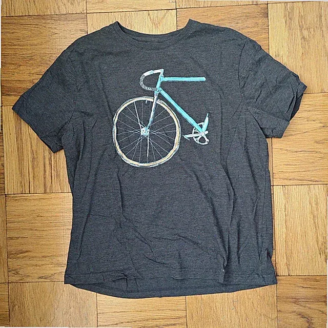 Used BANANA REPUBLIC Bianchi Road Bike Art T Shirt Charcoal XL Extra Large