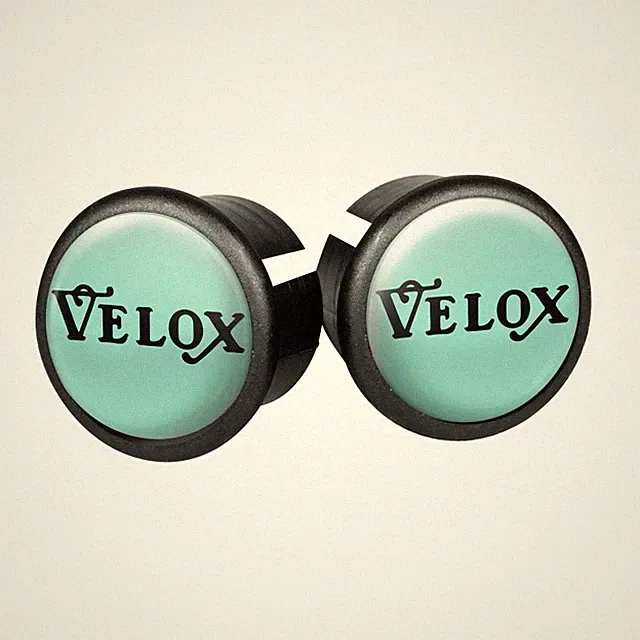 VELOX CELESTE GREEN VINTAGE CAP CLASSIC BIKE HANDLEBAR END BAR PLUG BIANCHI
