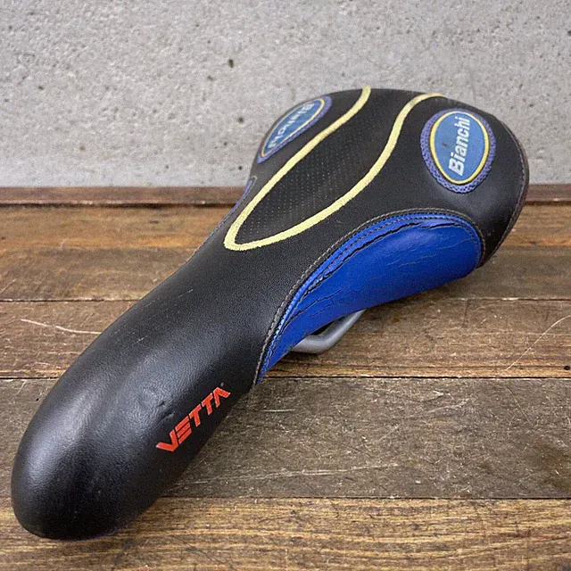 Vintage Bianchi Cosmos Seat Blue Vetta 90s MTB ATB Road Race Saddle MTB Italy