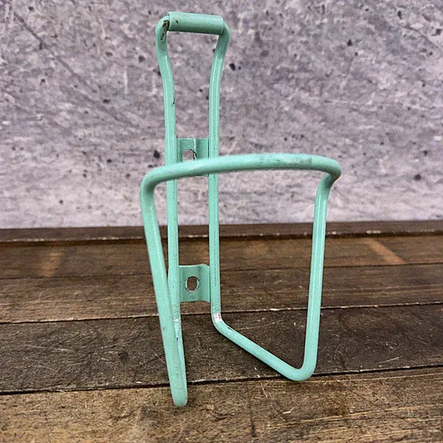 Vintage Bianchi Water Bottle Cage Celeste Green 50g Alloy Bike Holder Road MTB
