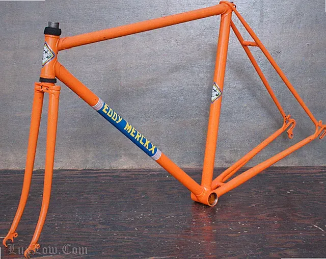 Vintage Eddy Merckx Molteni Orange Road Bike FRAME & FORK 531 Campagnolo Bicycle